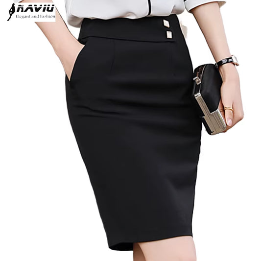 NAVIU New Elegant and Fashion Women Skirt for Spring Summer Formal Faldas Office Ladies Mini Short Jupe
