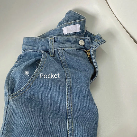 Denim Trendy High Waist Streetwear Shorts