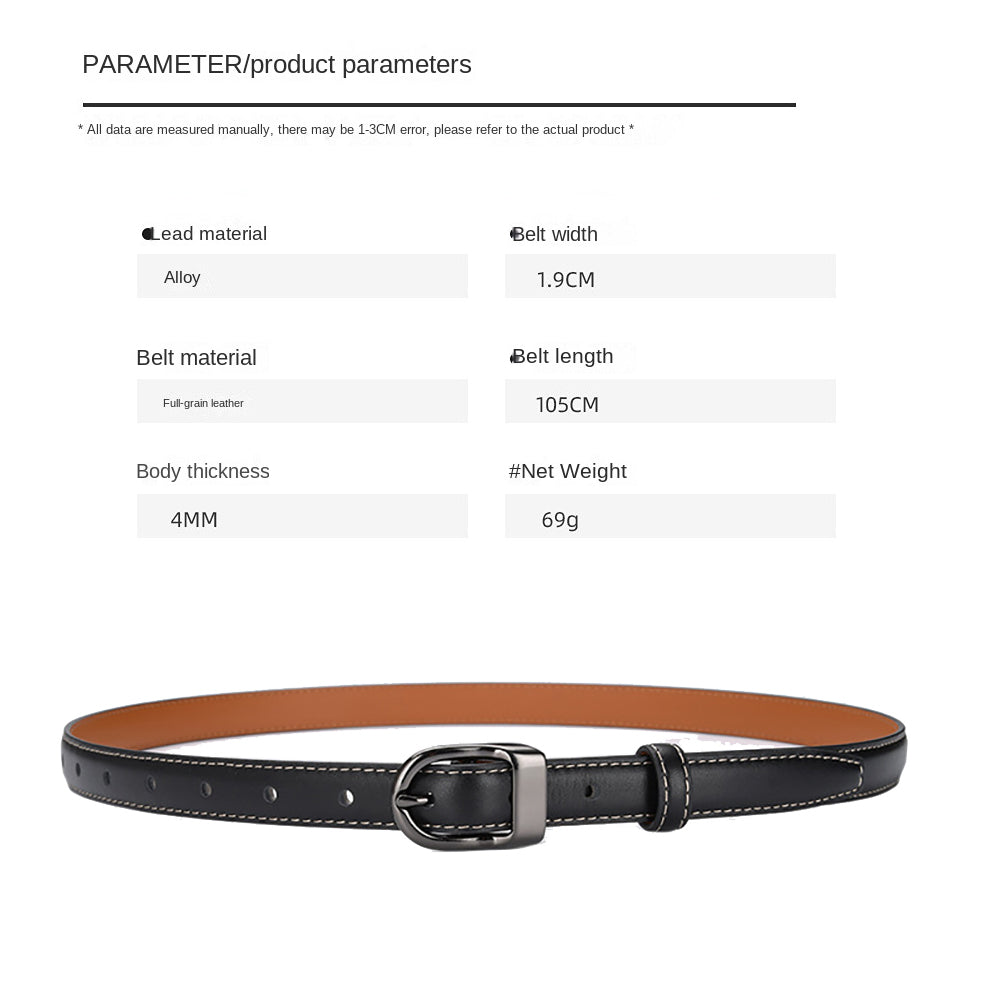 Simple Decorative Versatile Thin Belt