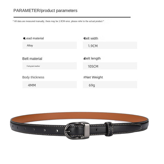 Simple Decorative Versatile Thin Belt