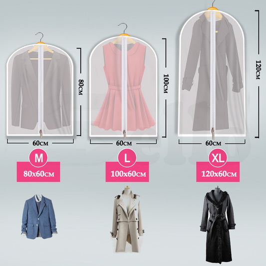 6Pcs Suit Dress Clothing Dust Cover Bag