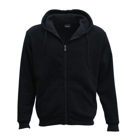 Adult Unisex Zip Plain Fleece Hoodie Hooded Jacket Mens Sweatshirt Jumper XS-8XL, White, XL
