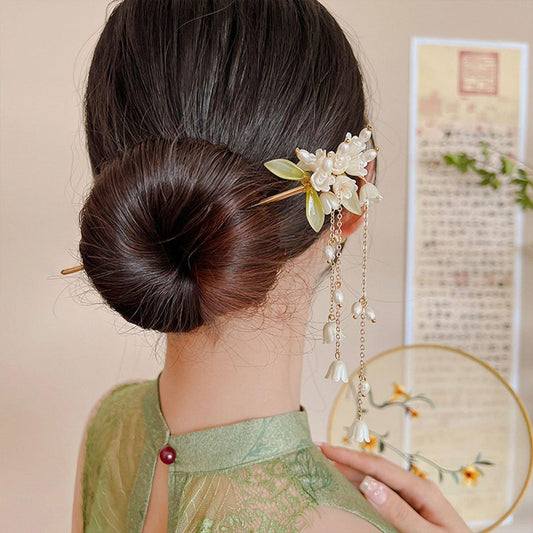 Chinese Style Fringe Hanfu Hairpin Headdress