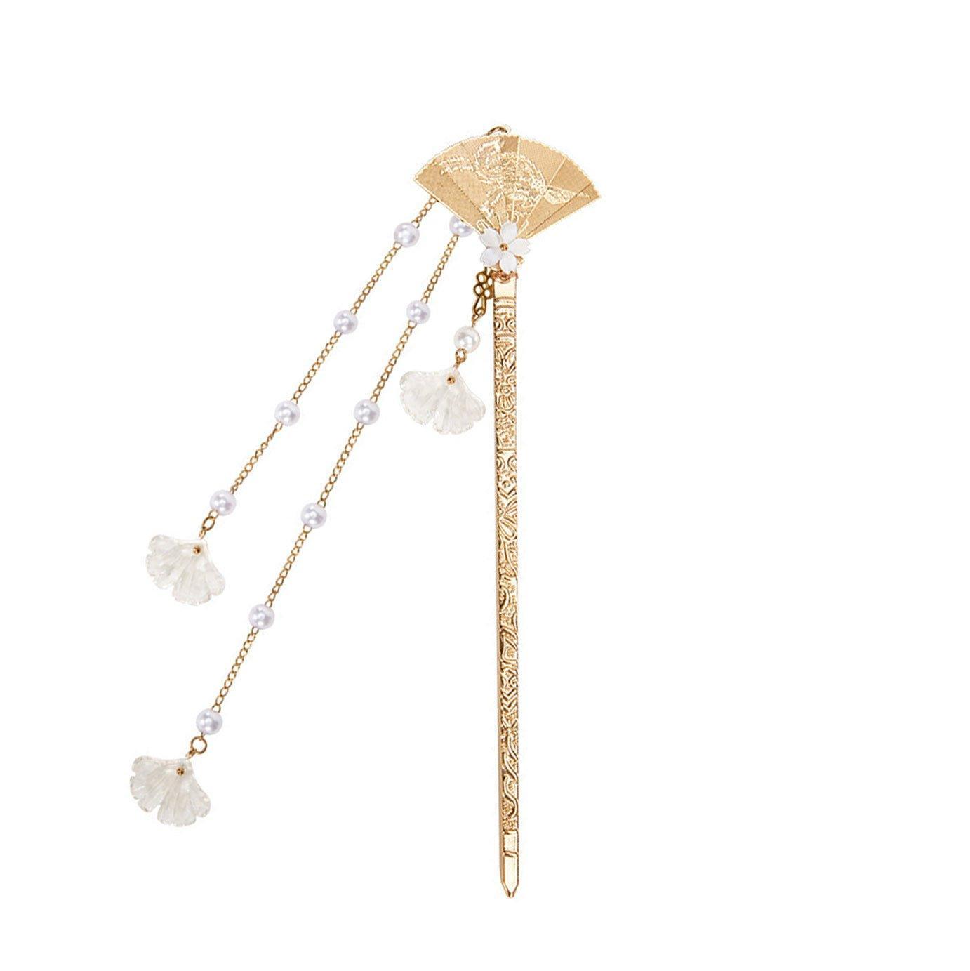 Chinese Style Fringe Hanfu Hairpin Headdress
