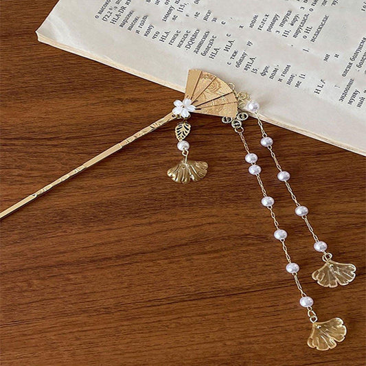 Chinese Style Fringe Hanfu Hairpin Headdress