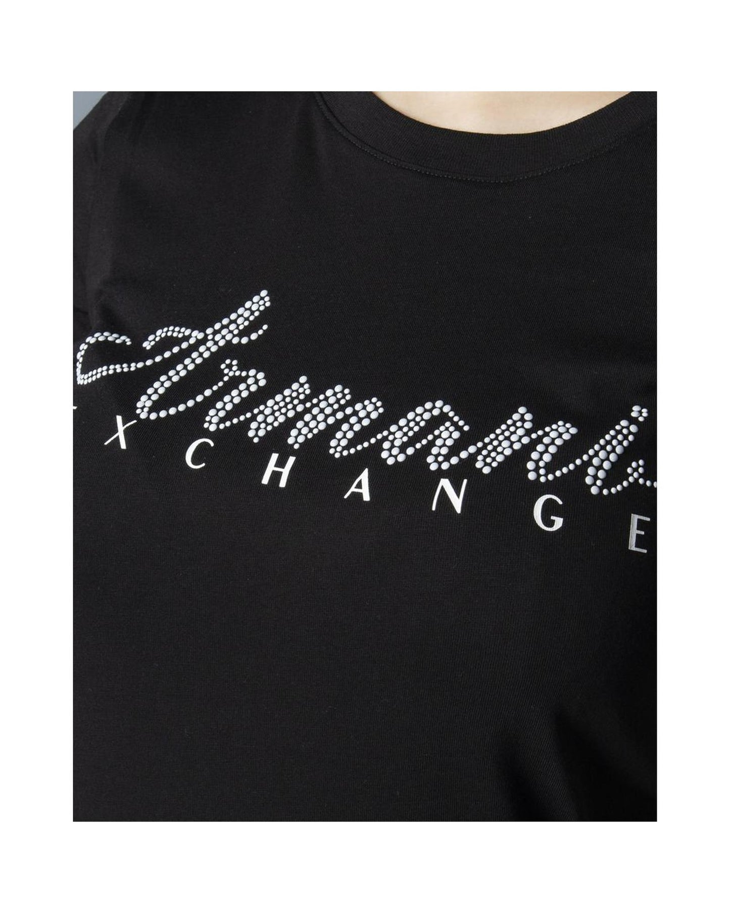 ARMANI EXCHANGE Black Cotton T-Shirts