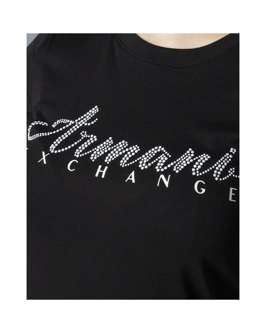ARMANI EXCHANGE Black Cotton T-Shirts