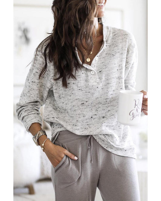 AZURA EXCHANGE Relaxed Rib Knit Top