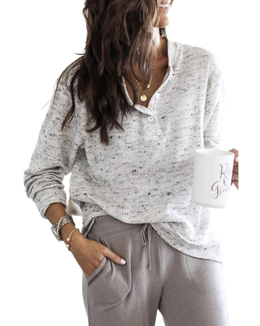 AZURA EXCHANGE Relaxed Rib Knit Top
