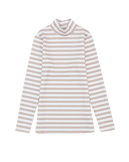 AZURA EXCHANGE Striped Knit Long-Sleeve Tee