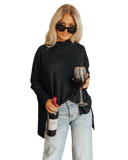 Cowl Neck Shift Tunic Top