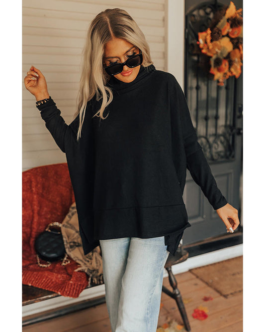 Cowl Neck Shift Tunic Top