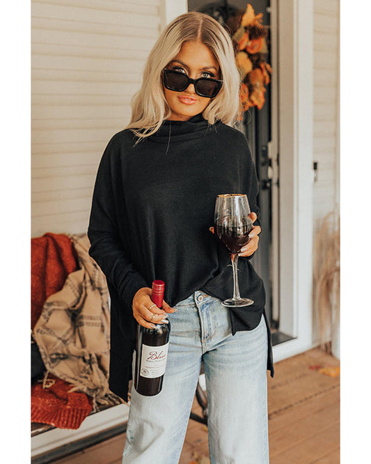 Cowl Neck Shift Tunic Top