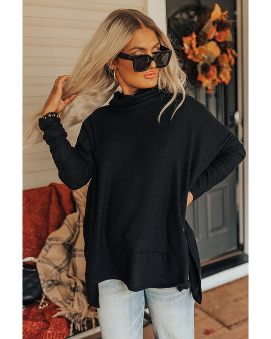 Cowl Neck Shift Tunic Top