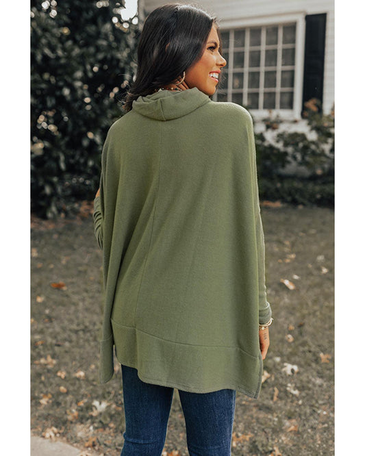Cowl Neck Shift Tunic Top