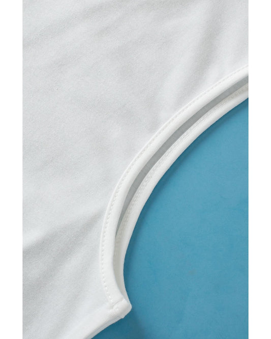 AZURA EXCHANGE Crew Neck Pleated Tank Top