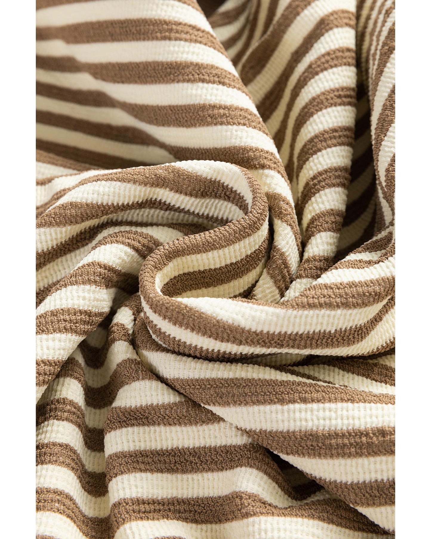 Loose Drop Shoulder Long Sleeve Stripe Top