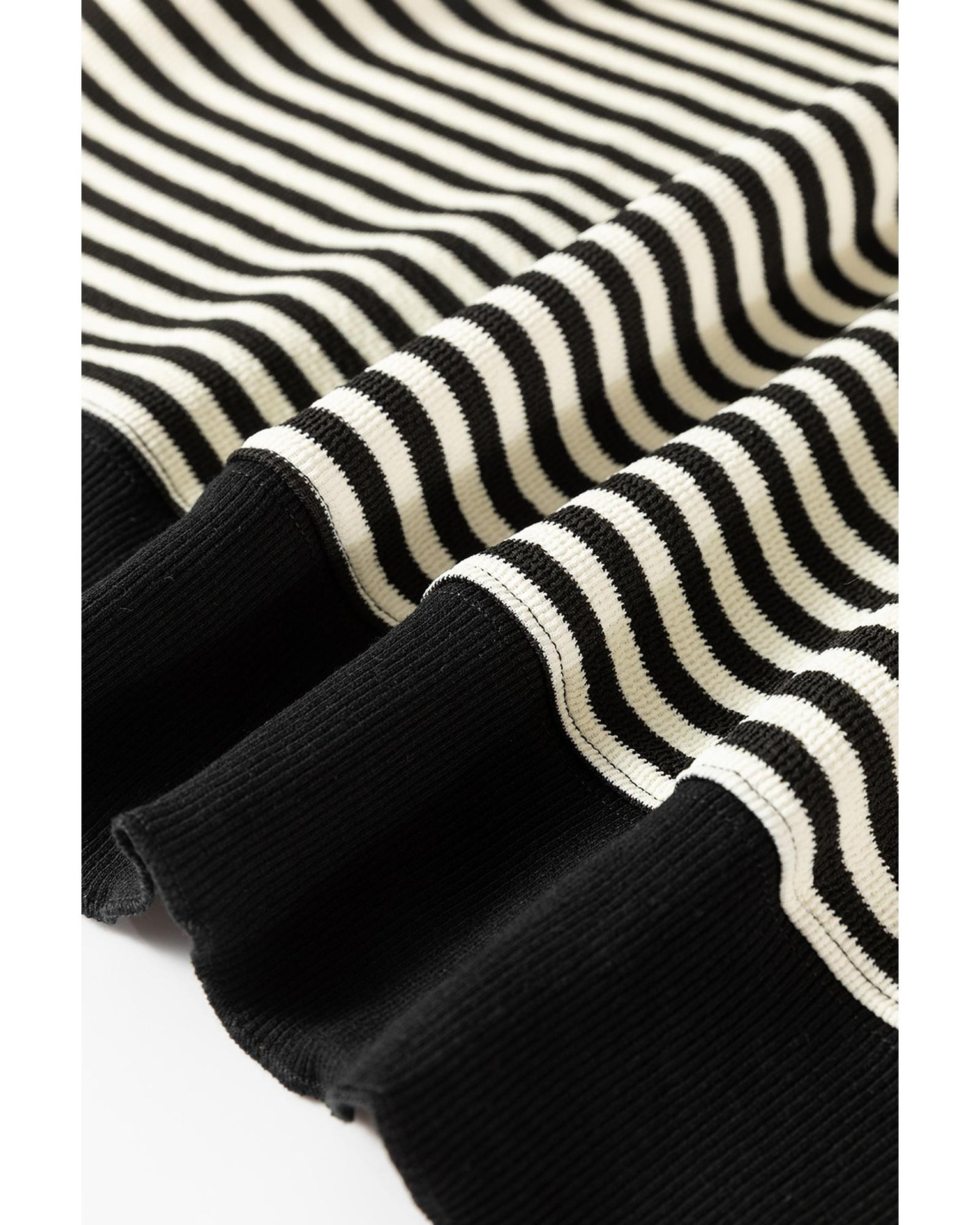 Loose Drop Shoulder Long Sleeve Stripe Top