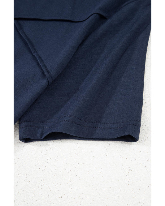 Toothpick Stripe Round Neck T-Shirt