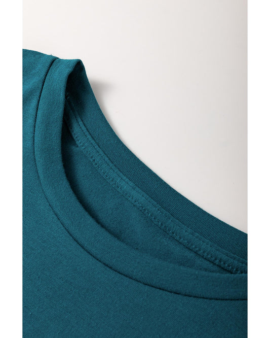 Toothpick Stripe Round Neck T-Shirt