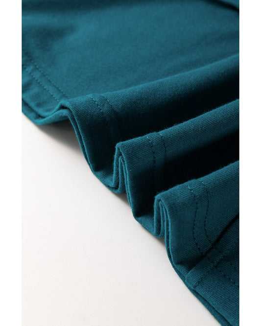 Toothpick Stripe Round Neck T-Shirt