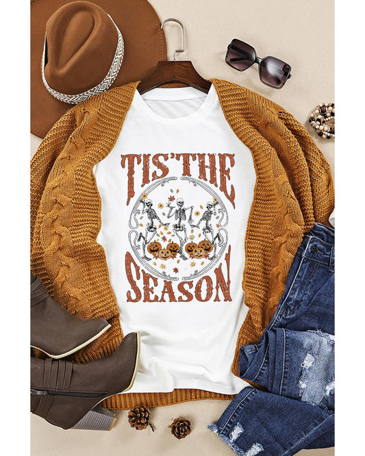 Azura Exchange Dancing Skeleton Graphic Tee - M