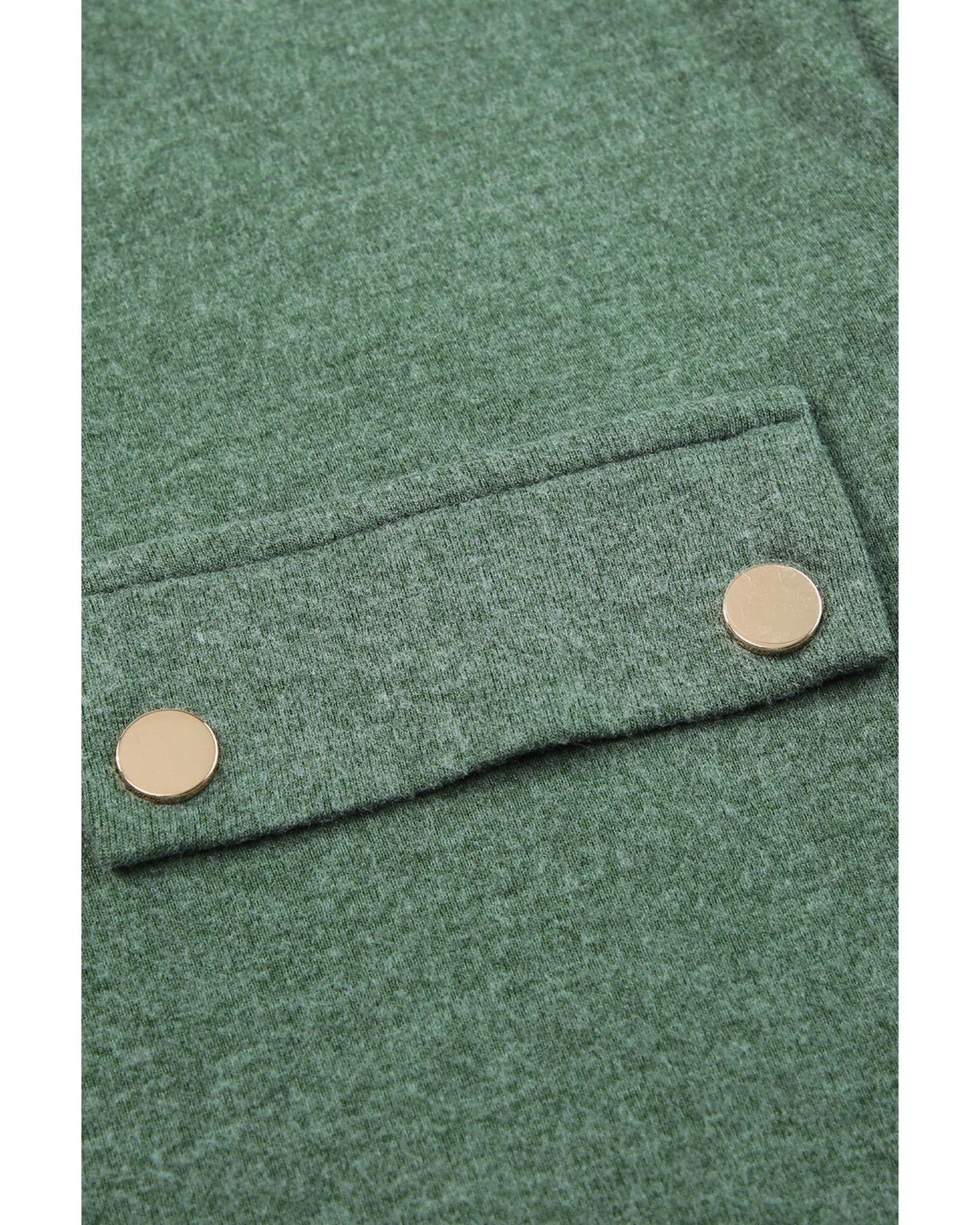 Mist Green Snap Button Henley Top