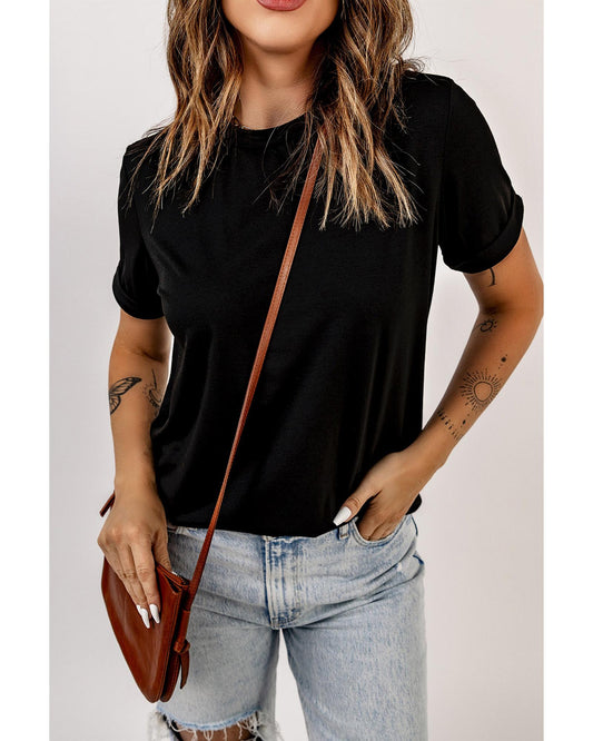 AZURA EXCHANGE Essential Crew Neck Tee