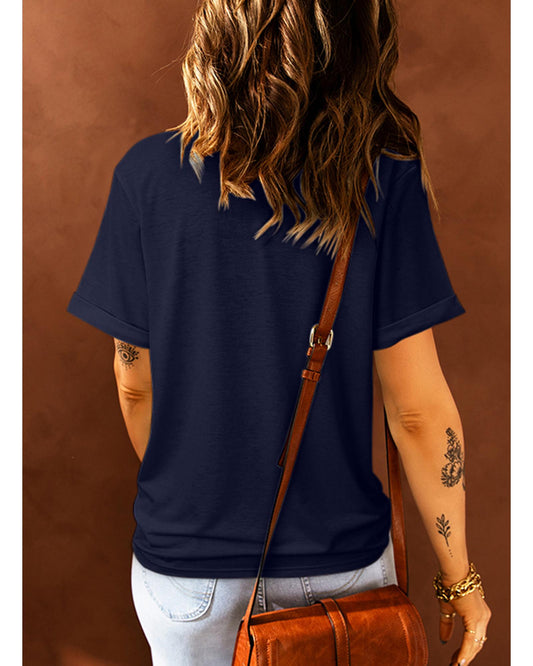 AZURA EXCHANGE Modern Crew Neck Tee