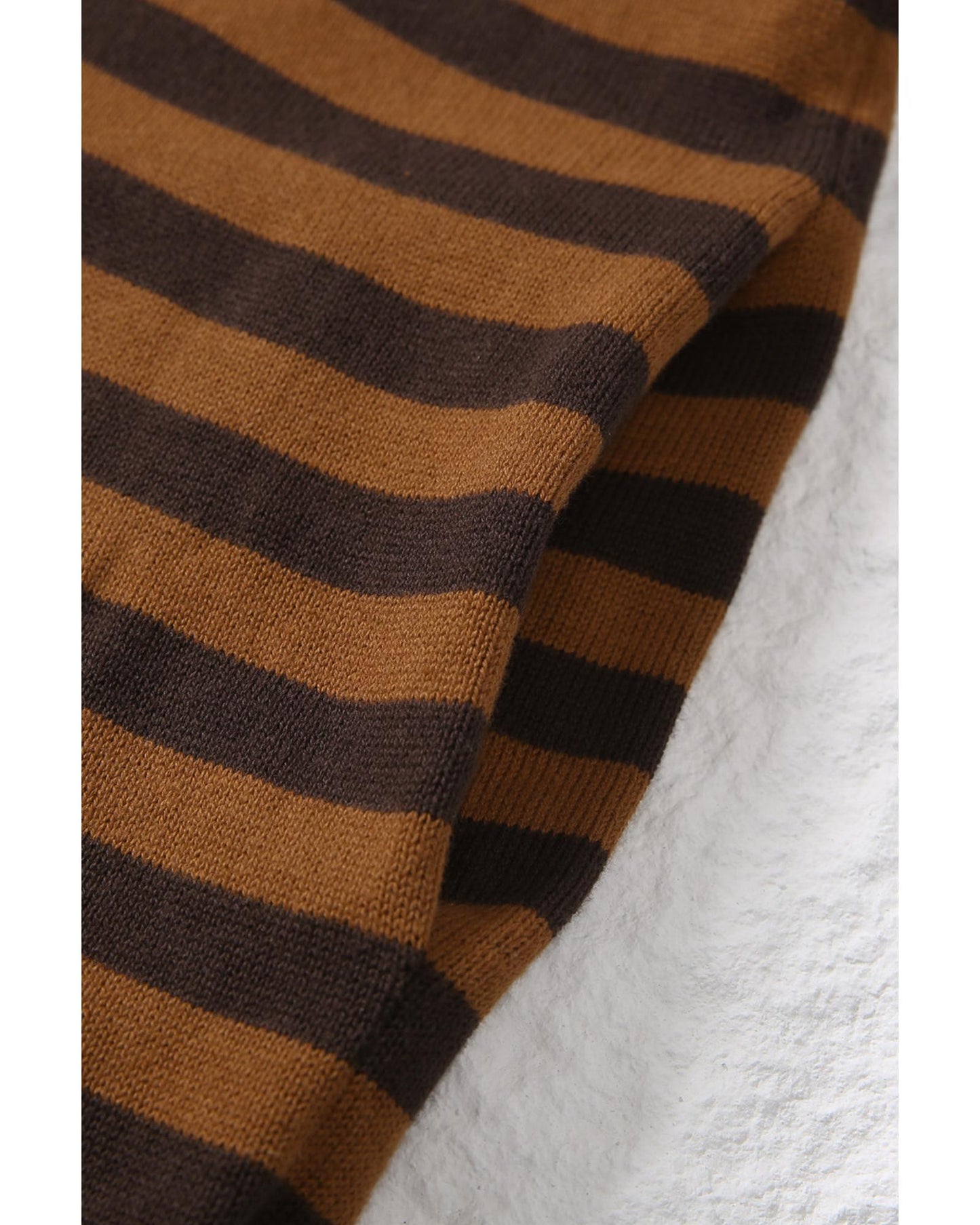 AZURA EXCHANGE Striped Knit Zip Hoodie