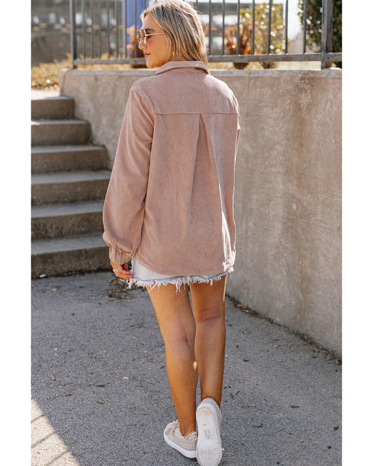 AZURA EXCHANGE Half Zip Ribbed Texture Sweatshirt