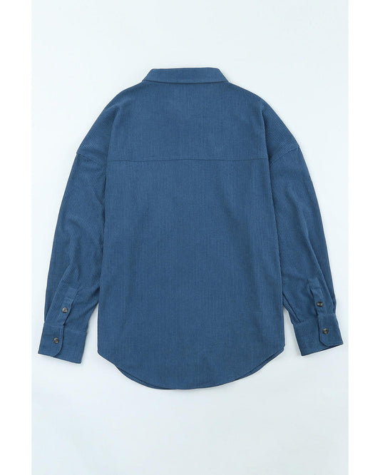 AZURA EXCHANGE Button Pocket Corduroy Shirt