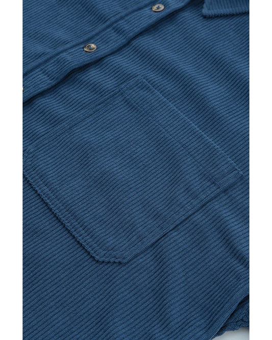 AZURA EXCHANGE Button Pocket Corduroy Shirt