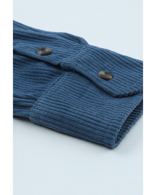 AZURA EXCHANGE Button Pocket Corduroy Shirt