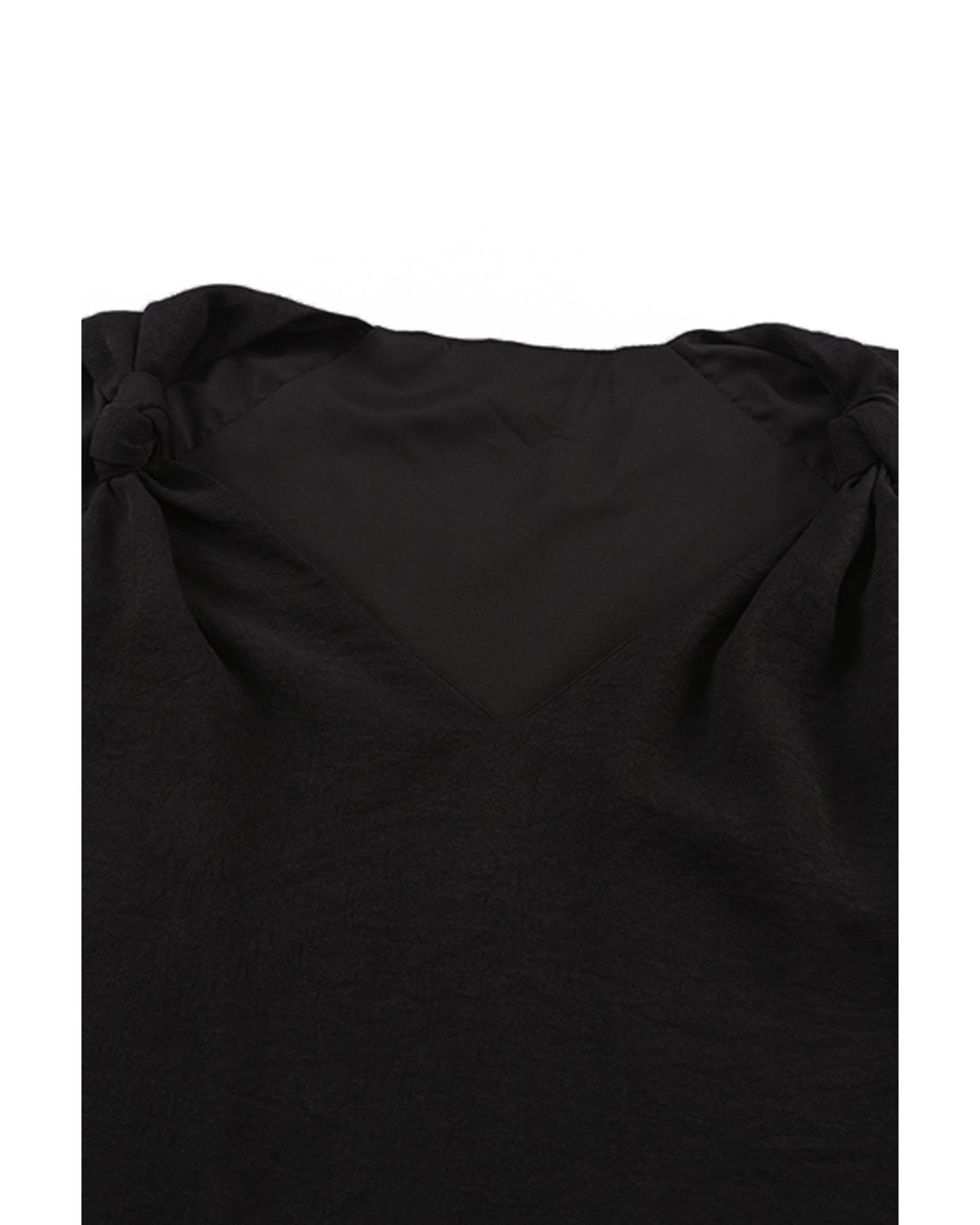 AZURA EXCHANGE V Neck Knotted Shoulder Vest