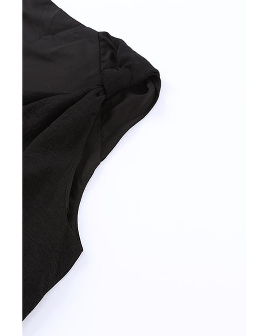 AZURA EXCHANGE V Neck Knotted Shoulder Vest