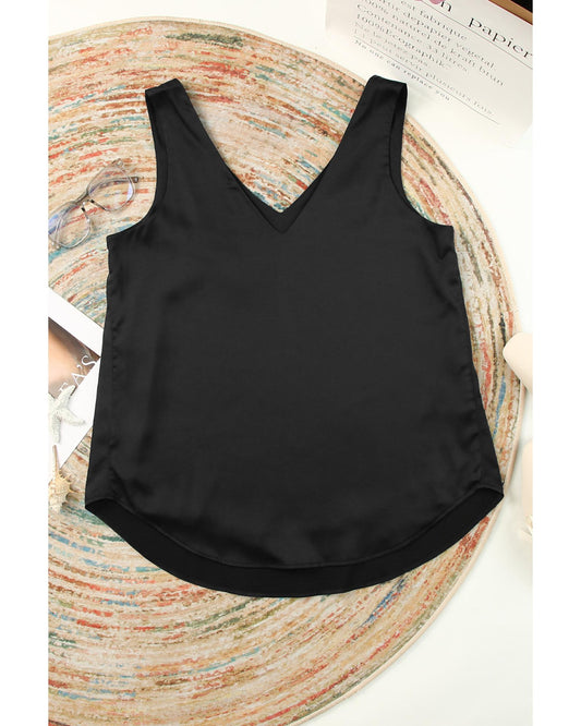 Deep V Neck Loose Tank Top