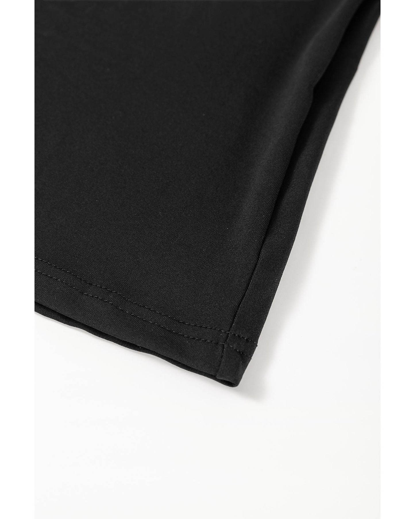 Black Sleeveless Scoop Neck Flared Split Midi Dress - XL