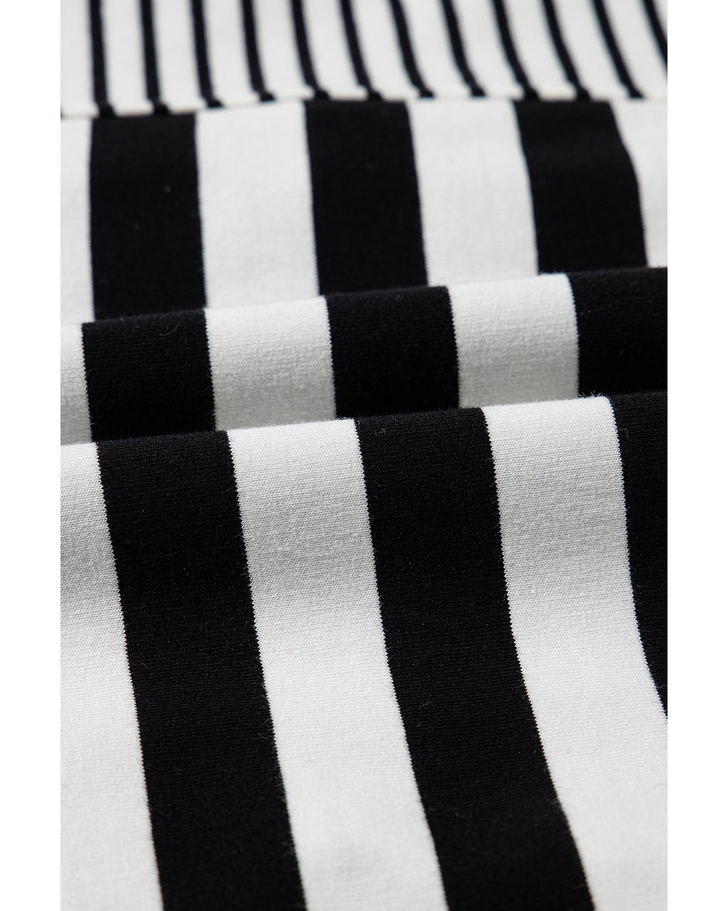 Black Stripe Half Placket Polo T Shirt Dress - L