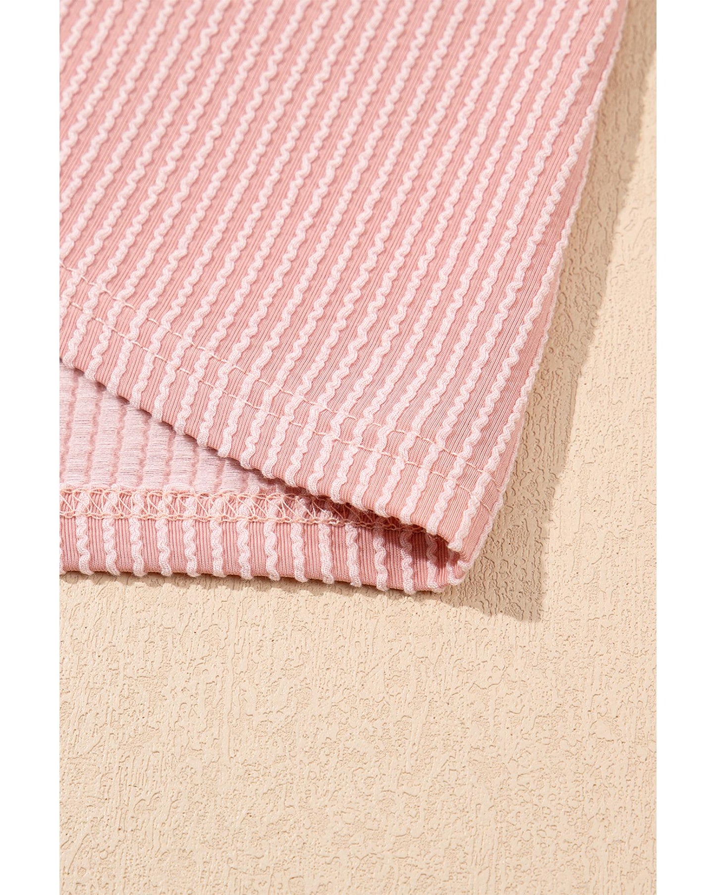 Blossom Corded Knit Crew Neck Puff Sleeve Shift Mini Dress - XL