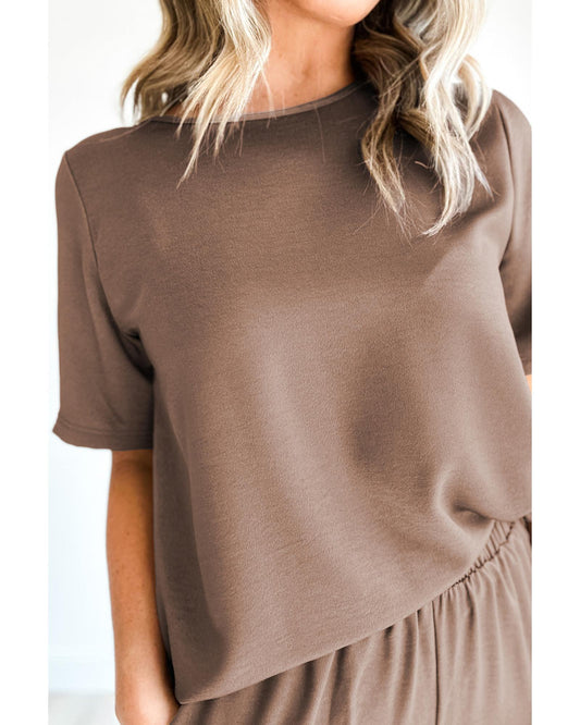 T Shirt Wide Leg Pants Set
