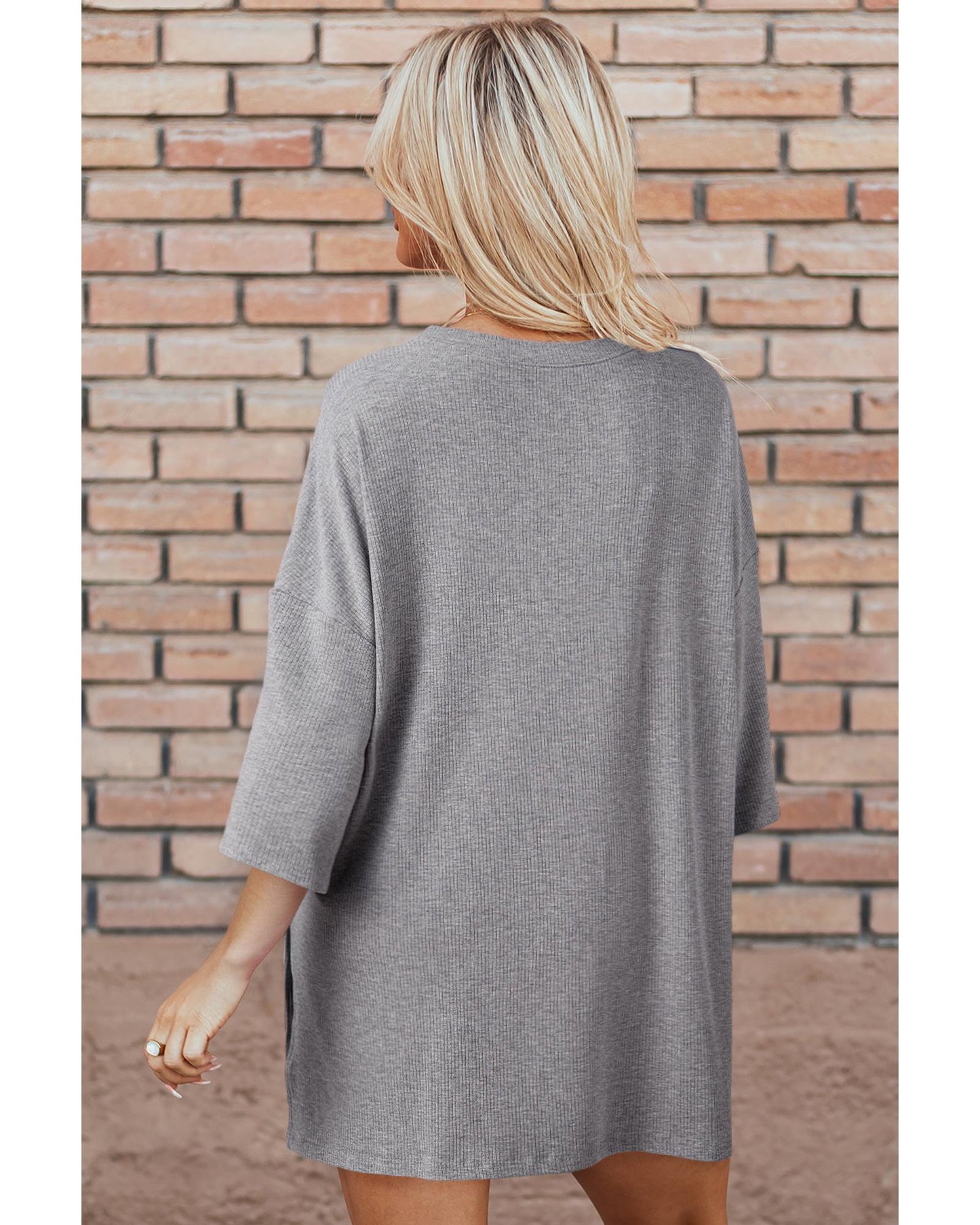 Loose Tunic Top and Slim Shorts Set