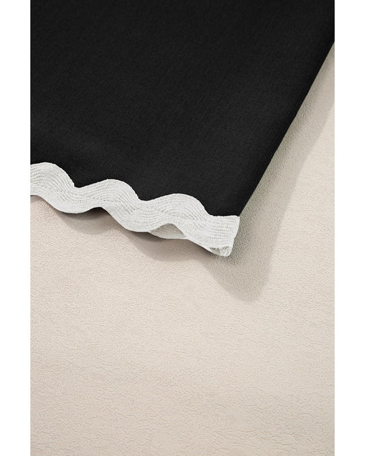 Ricrac Trim Tank Top and Elastic Waist Shorts