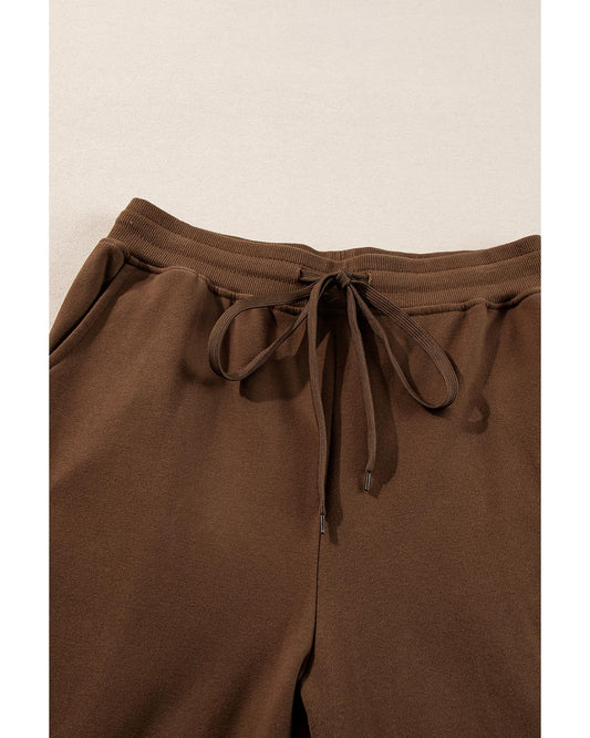 Solid Colour High Low Pullover and Skinny Pants Set