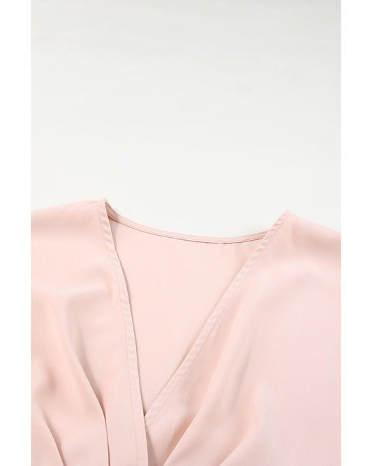 Azura Exchange Deep V-Neck Buttoned Romper