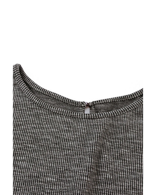 Azura Exchange Ribbed Elastic Waist Romper