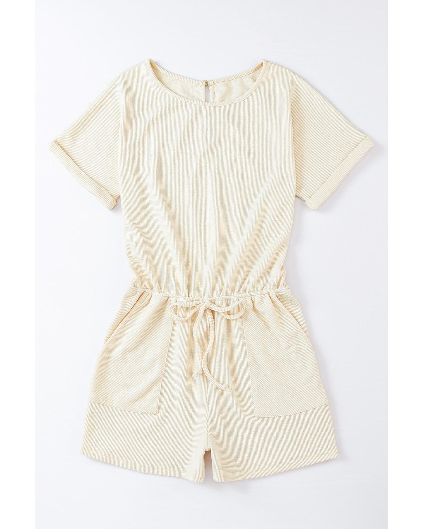 Azura Exchange Ribbed Elastic Waist Romper