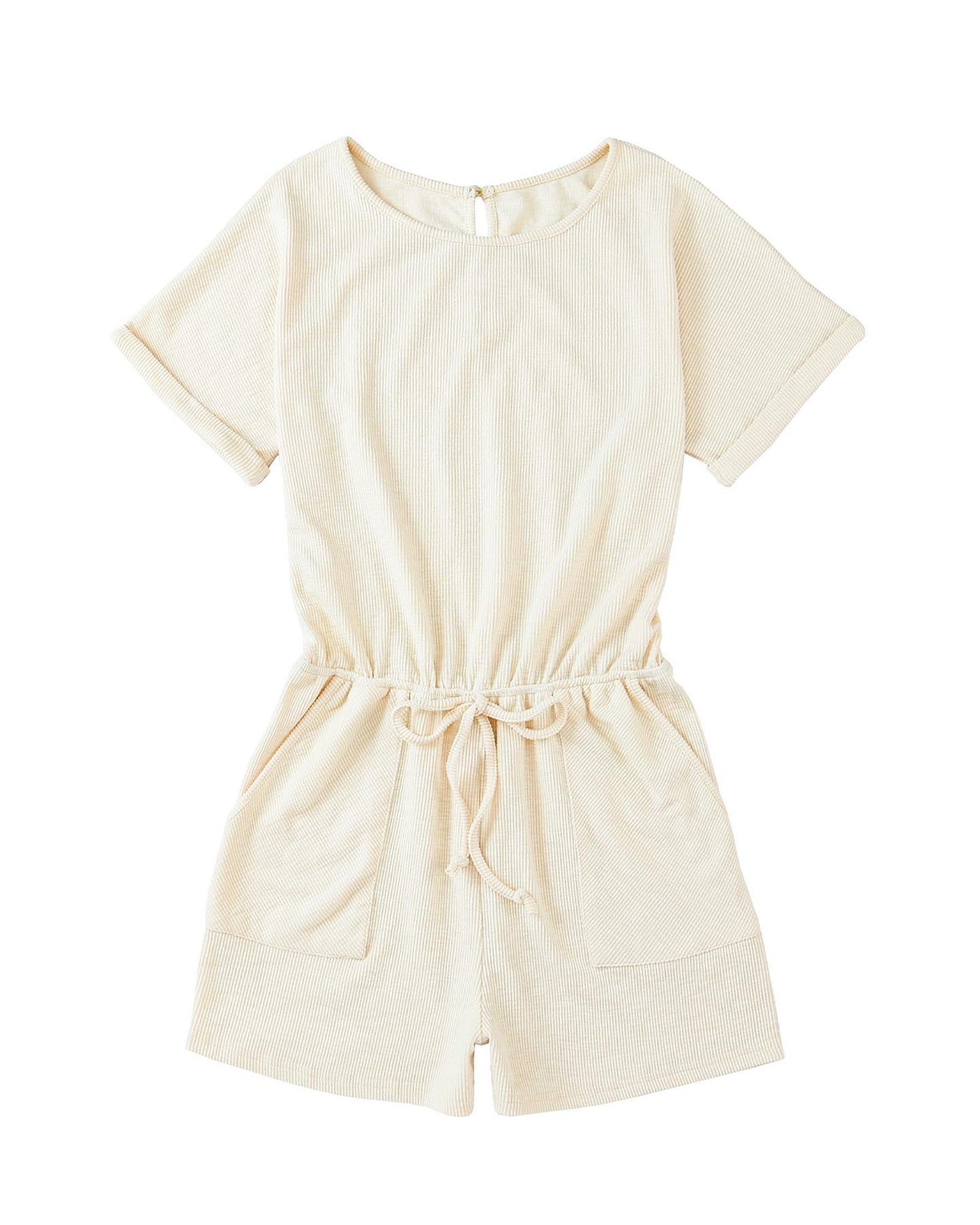 Azura Exchange Ribbed Elastic Waist Romper