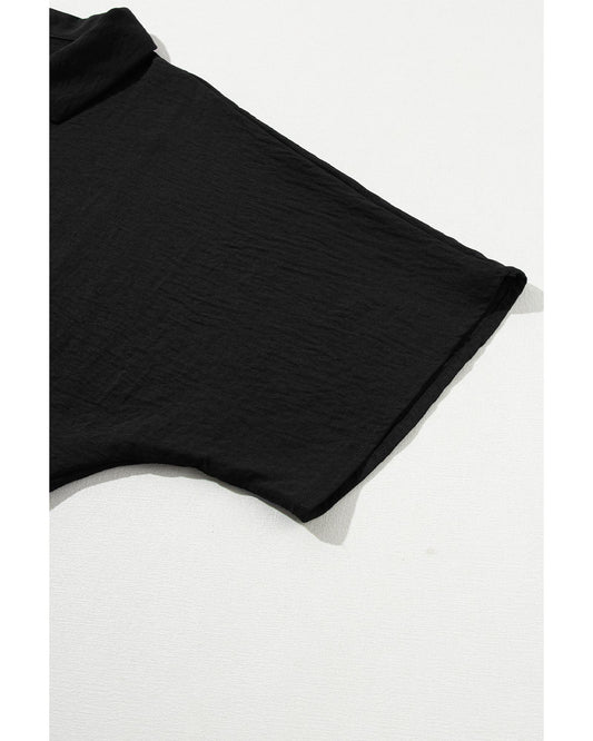 Half Button Collared Loose Romper