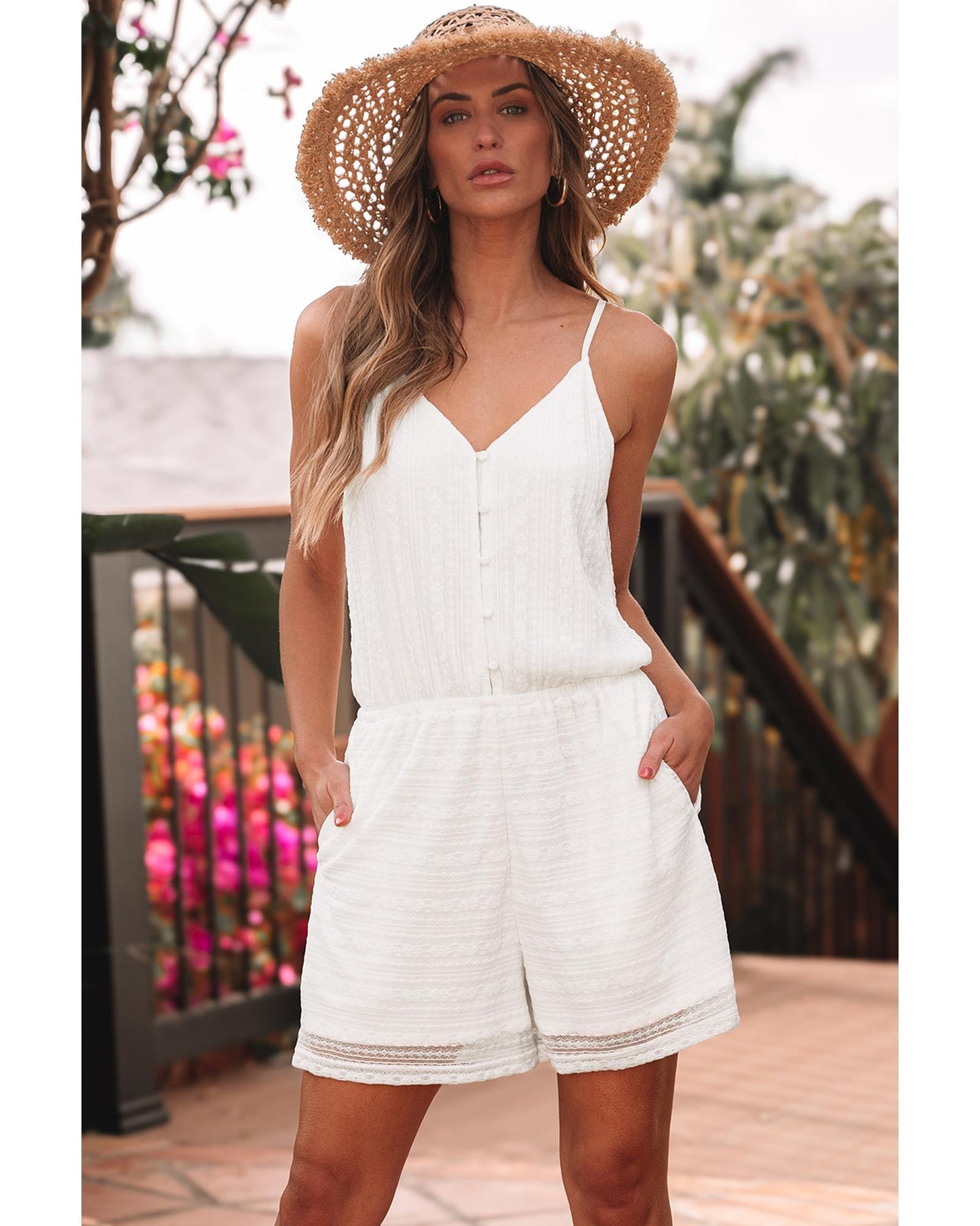 Spaghetti Strap Loose Fit Romper